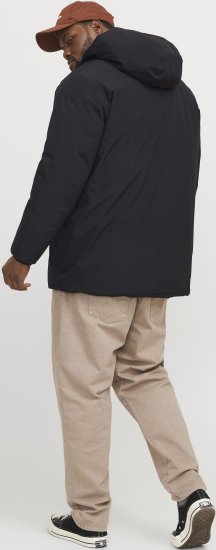 Jack & Jones KEEN Windproof Parka Black - Jassen - Grote Maten Herenjassen