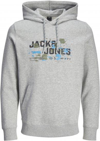 Jack & Jones JCOOUTDOOR Hoodie Light Grey - Sweaters & hoodies - Sweaters & Hoodies Grote Maten Heren