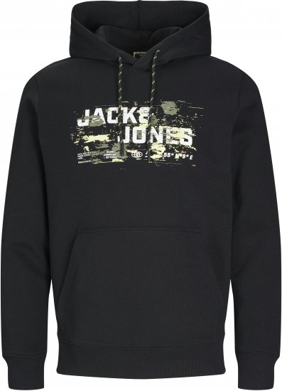 Jack & Jones JCOOUTDOOR Hoodie Black - Sweaters & hoodies - Sweaters & Hoodies Grote Maten Heren