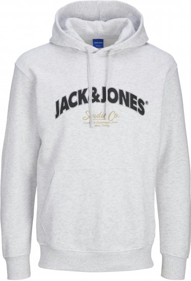 Jack & Jones JORBRONX Hoodie White - Sweaters & hoodies - Sweaters & Hoodies Grote Maten Heren