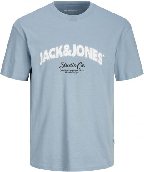 Jack & Jones JORBRONX T-Shirt Light Blue - T-shirts - Grote Maten T-shirts Heren
