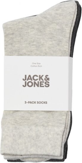 Jack & Jones RAFAEL Socks 3-Pack Grey - Ondergoed & zwem - Grote Maten Ondergoed Heren