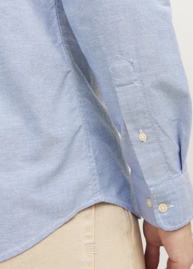 Jack & Jones Brook Oxford Long Sleeve Shirt Cashmere Blue - Overhemden - Overhemden Grote Maten Heren