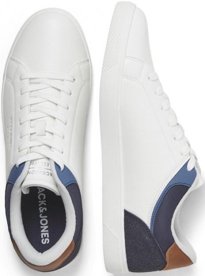 Jack & Jones Jordan Sneakers Bright White/NAVY BLAZER - Herenschoenen 40-52 - 