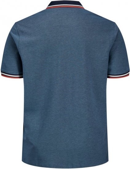 Jack & Jones PAULOS Short Sleeve Polo Denim Blue/PS - Polo shirts - Grote Maten Poloshirts Heren