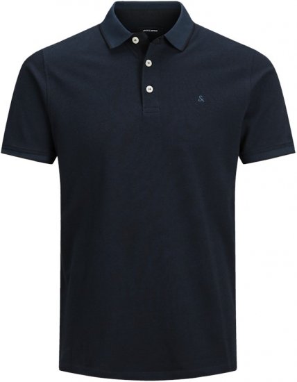 Jack & Jones PAULOS Short Sleeve Polo Dark Navy/PS - Polo shirts - Grote Maten Poloshirts Heren