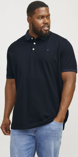 Jack & Jones PAULOS Short Sleeve Polo Dark Navy/PS - Polo shirts - Grote Maten Poloshirts Heren