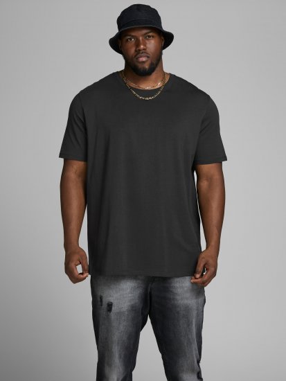 Jack & Jones Organic Basic T-shirt Black - T-shirts - Grote Maten T-shirts Heren