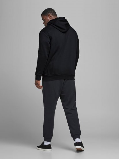 Jack & Jones Elogo Sweat Hood Black - Sweaters & hoodies - Sweaters & Hoodies Grote Maten Heren