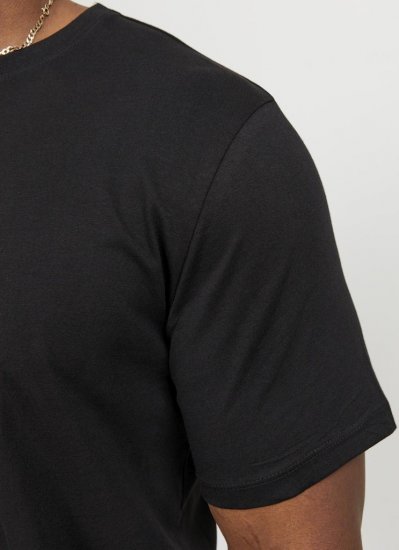 Jack & Jones NOA Crew Neck T-Shirt Black - T-shirts - Grote Maten T-shirts Heren