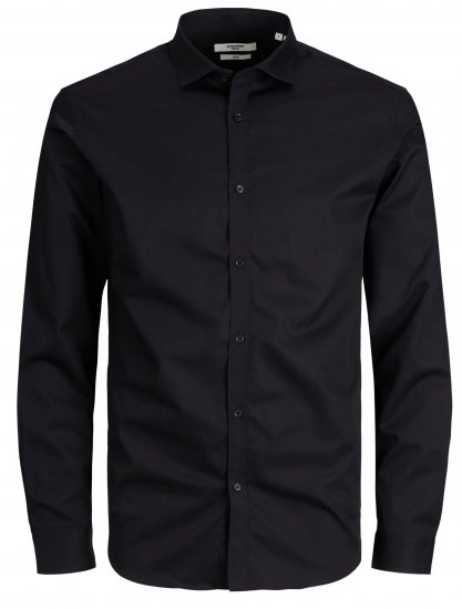 Jack & Jones CARDIFF Dress Shirt Black - Overhemden - Overhemden Grote Maten Heren