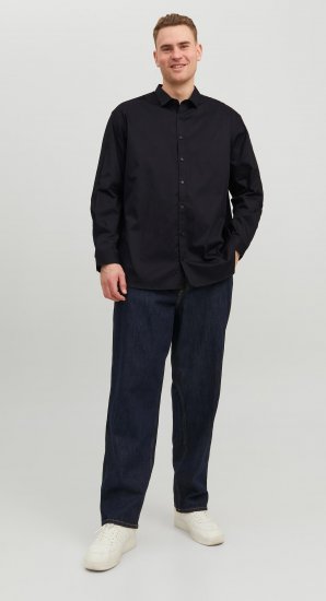 Jack & Jones CARDIFF Dress Shirt Black - Overhemden - Overhemden Grote Maten Heren