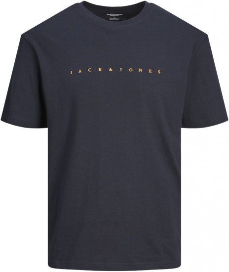 Jack & Jones STAR T-Shirt Dark Navy - T-shirts - Grote Maten T-shirts Heren