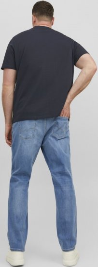 Jack & Jones STAR T-Shirt Dark Navy - T-shirts - Grote Maten T-shirts Heren