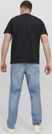 Jack & Jones STAR T-Shirt Black - T-shirts - Grote Maten T-shirts Heren