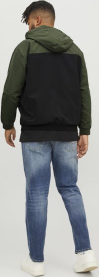 Jack & Jones RUSH Bomber Jacket with Hood Green - Jassen - Grote Maten Herenjassen