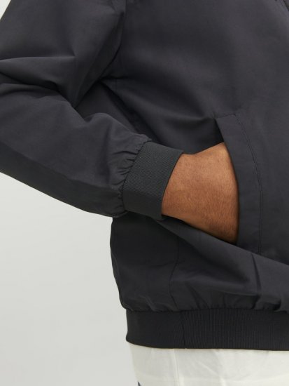 Jack & Jones RUSH SOLID Bomber Jacket with Hood Black - Jassen - Grote Maten Herenjassen