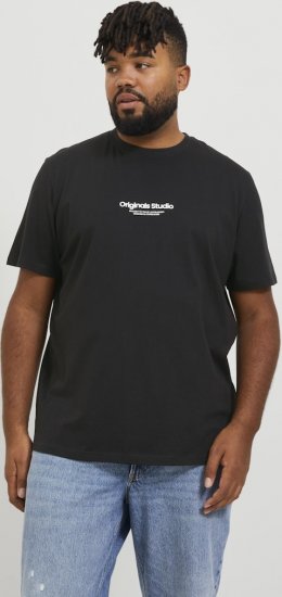 Jack & Jones ESTERBRO T-Shirt Black - T-shirts - Grote Maten T-shirts Heren