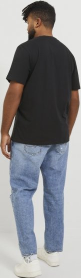 Jack & Jones ESTERBRO T-Shirt Black - T-shirts - Grote Maten T-shirts Heren