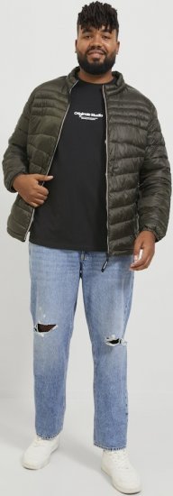Jack & Jones ESTERBRO T-Shirt Black - T-shirts - Grote Maten T-shirts Heren