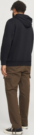 Jack & Jones 2 COL LOGO Hoodie Black - Sweaters & hoodies - Sweaters & Hoodies Grote Maten Heren