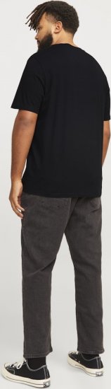 Jack & Jones LEGACY BLOCKING T-Shirt Black - T-shirts - Grote Maten T-shirts Heren