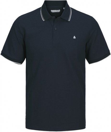 Jack & Jones AUSTIN PLAY Polo Dark Blue - Polo shirts - Grote Maten Poloshirts Heren