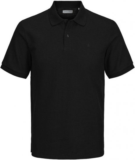 Jack & Jones AUSTIN CLASSIC Polo Black - Polo shirts - Grote Maten Poloshirts Heren