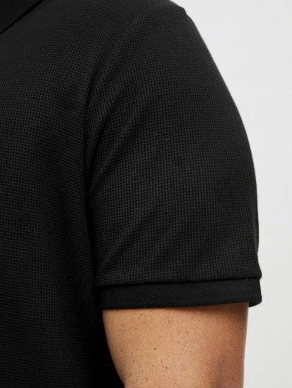 Jack & Jones AUSTIN CLASSIC Polo Black - Polo shirts - Grote Maten Poloshirts Heren
