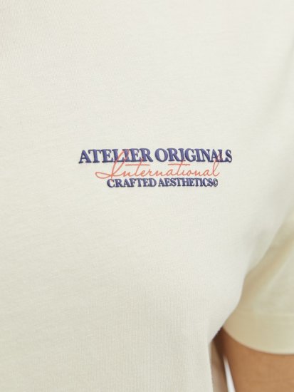 Jack & Jones Lington Crew Neck T-Shirt White - T-shirts - Grote Maten T-shirts Heren