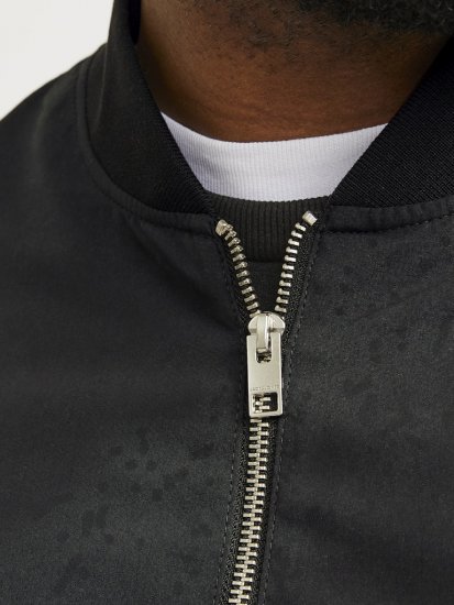 Jack & Jones RUSH Bomber Jacket Black - Jassen - Grote Maten Herenjassen