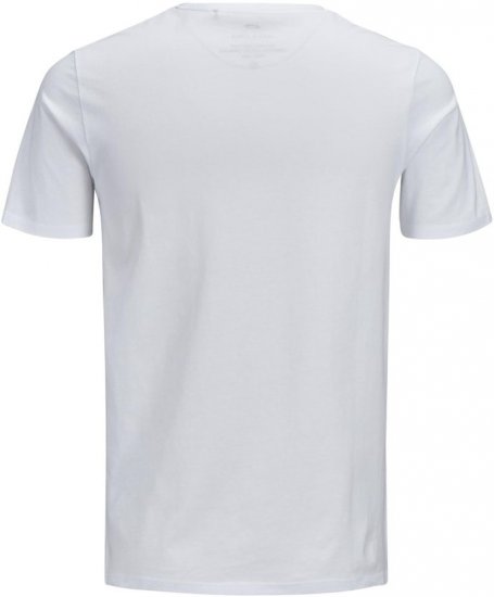 Jack & Jones JJECORP LOGO T-Shirt White - T-shirts - Grote Maten T-shirts Heren