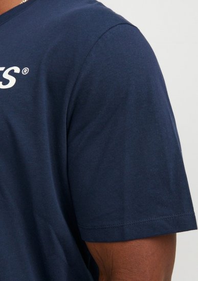 Jack & Jones Corp Logo Crew Neck T-Shirt Navy Blazer - T-shirts - Grote Maten T-shirts Heren