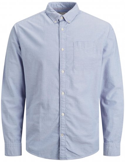 Jack & Jones OXFORD LS Shirt Cashmere Blue - Overhemden - Overhemden Grote Maten Heren