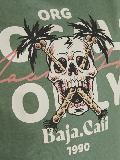 Jack & Jones Summerskull T-Shirt Sea Spray - T-shirts - Grote Maten T-shirts Heren