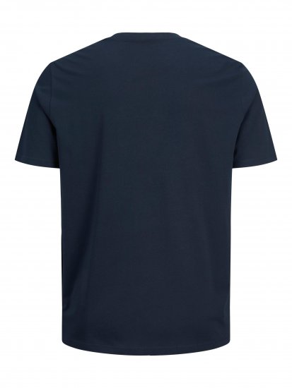 Jack & Jones JJELOGO TEE Navy - T-shirts - Grote Maten T-shirts Heren