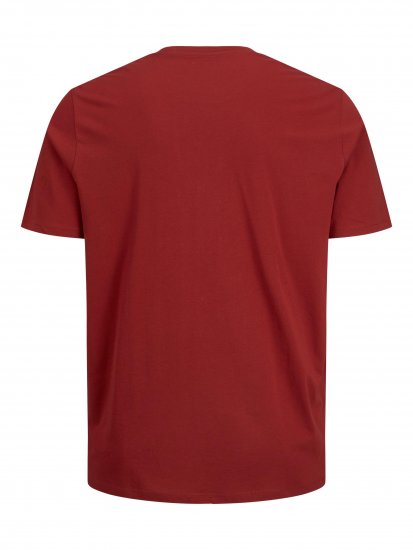 Jack & Jones JJELOGO TEE Red - T-shirts - Grote Maten T-shirts Heren
