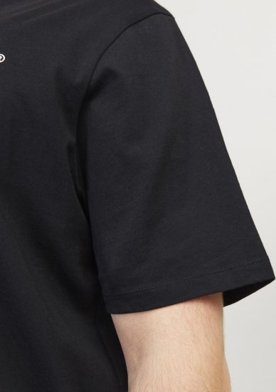 Jack & Jones Corp Logo Crew Neck T-Shirt Black - T-shirts - Grote Maten T-shirts Heren