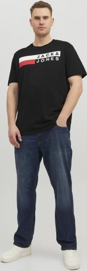 Jack & Jones CORP Logo T-Shirt Black/PLAY 4 - T-shirts - Grote Maten T-shirts Heren