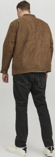 Jack & Jones Rocky Urban Rider Leather Jacket Brown - Jassen - Grote Maten Herenjassen