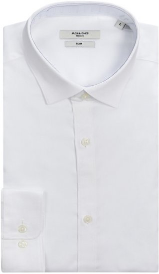 Jack & Jones CARDIFF Dress Shirt White - Overhemden - Overhemden Grote Maten Heren