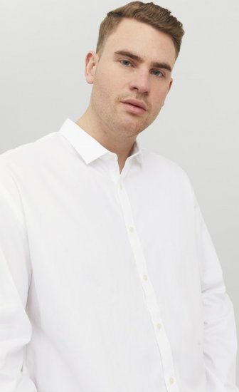 Jack & Jones CARDIFF Dress Shirt White - Overhemden - Overhemden Grote Maten Heren
