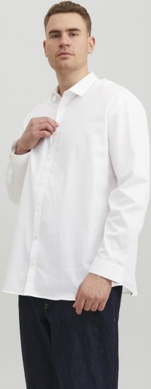 Jack & Jones CARDIFF Dress Shirt White - Overhemden - Overhemden Grote Maten Heren