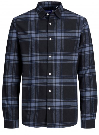 Jack & Jones JORJOSHUA Checked Shirt Navy - Overhemden - Overhemden Grote Maten Heren