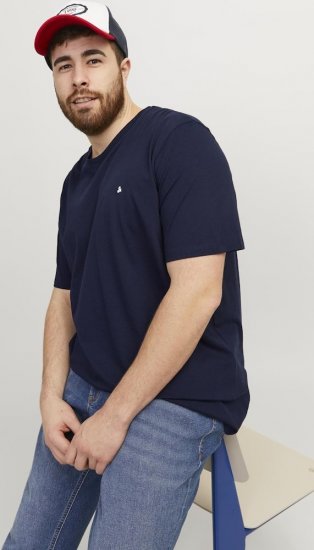 Jack & Jones PAULOS T-Shirt Navy Blazer - T-shirts - Grote Maten T-shirts Heren