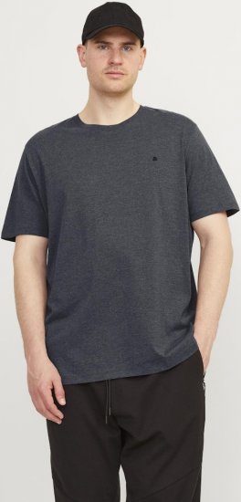 Jack & Jones PAULOS T-Shirt Dark Grey Melange - T-shirts - Grote Maten T-shirts Heren