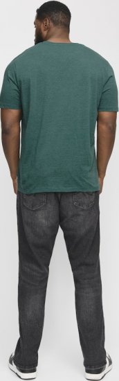Jack & Jones ORGANIC T-Shirt Green/Melange - T-shirts - Grote Maten T-shirts Heren