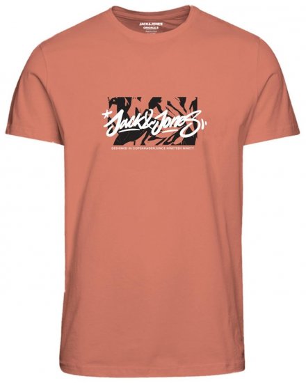 Jack & Jones JORSEQUOIA T-Shirt Canyon Sunset - T-shirts - Grote Maten T-shirts Heren