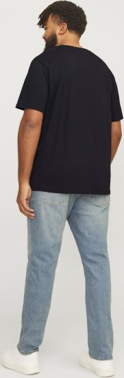 Jack & Jones LOGO O-Neck T-Shirt Black - T-shirts - Grote Maten T-shirts Heren