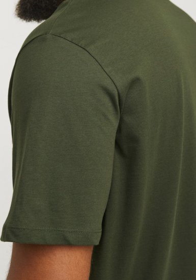 Jack & Jones JJELOGO O-Neck T-Shirt Kombu Green - T-shirts - Grote Maten T-shirts Heren